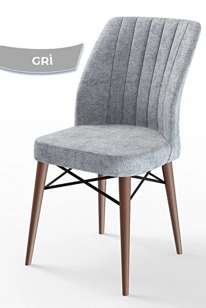 Canisa Flex Serisi, Üst Kalite Yemek Odası Sandalyesi, Gürgen Ceviz Ahşap Aya...