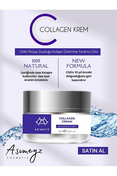 Asimeyz Anti-Aging Face Care Cream with Collagen Content 50ml – Anti-Aging, Wrinkle and Firming Effect