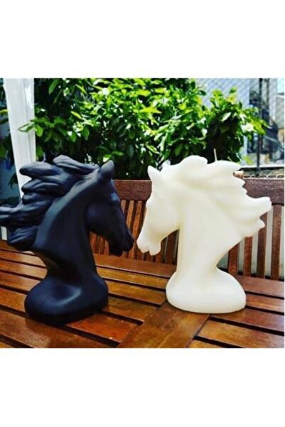 ersu store 2 Adet Kokulu Dekoratif At Figürü Büst Mum