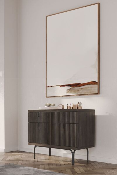 Enza Home Austin 2 Çekmeceli Şifonyer - Koyu Meşe