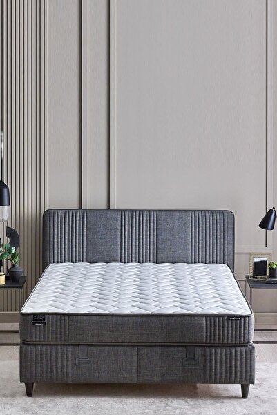 Yataş Wool Sense Yatak Baza Başlık 3'lü Set - Koyu Gri