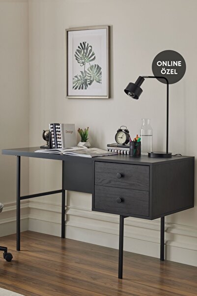 Enza Home Kalinsta Çalışma Masası - Siyah