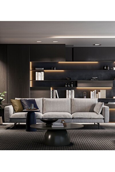 Enza Home Bond Street 3'lü Koltuk - Bej