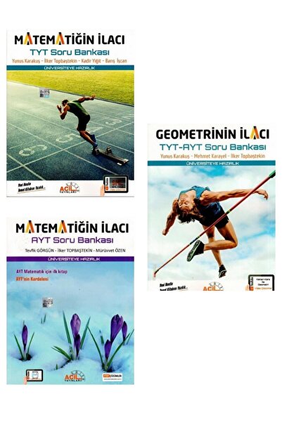 Acil Yayınları Acil Yayınları Tyt-ayt Matematiğin Ilacı Geometrini Ilacı Set