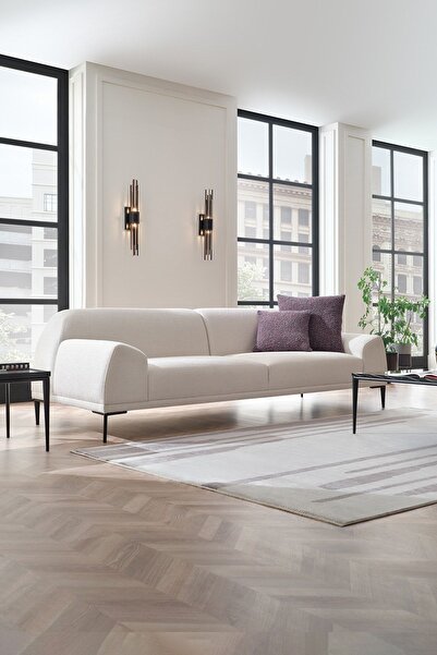 Enza Home Swan 2,5'lu Koltuk - Beyaz