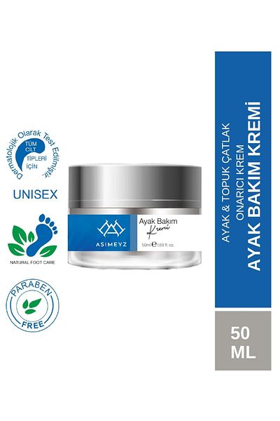 Asimeyz Softening Foot Care Cream 50 ml – Special Repairing and Moisturizing Effect for Heel Cracks