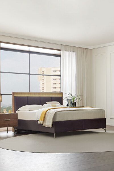 Enza Home Pavia Başlıklı Baza - Kahve