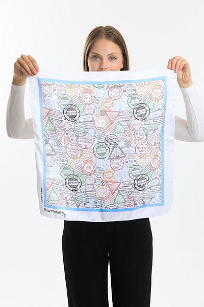 Fular Marketi 1 Piece Shelf Silk Bandana - Buy 5 Pay 4 Patterned