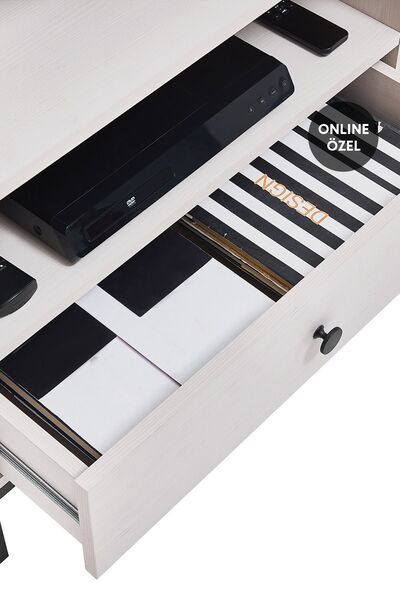 Enza Home Kalinsta TV Sehpası - Beyaz