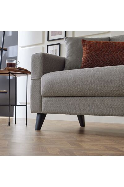 Enza Home Astera 3lü Yataklı Koltuk - Açık Gri