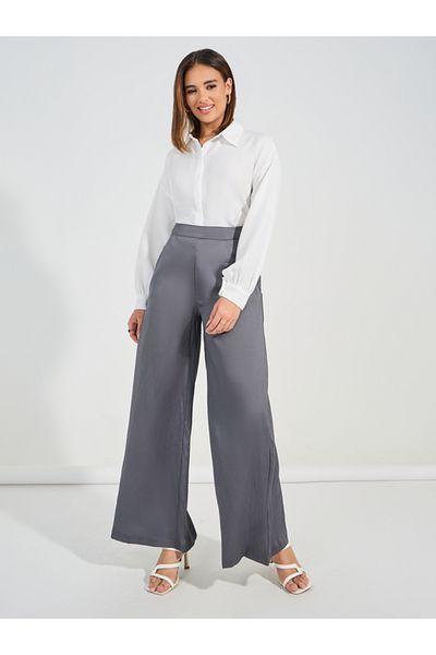 Styli Solid Button Placket Collared Bodysuit