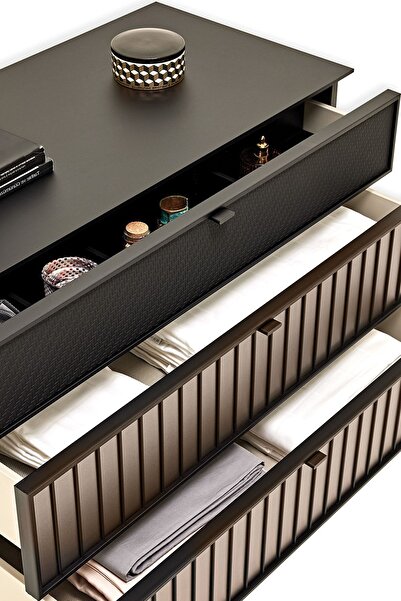 Enza Home Riga Modern Şifonyer - Siyah