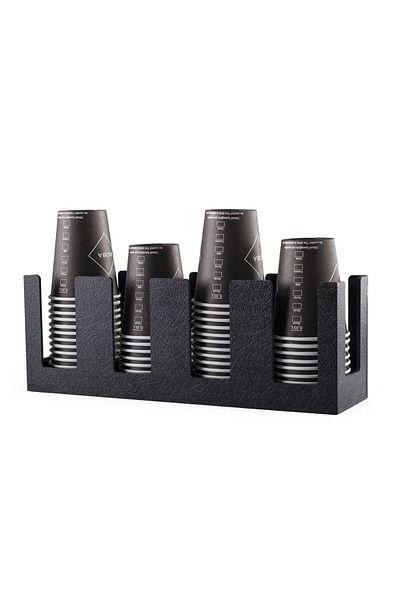 Rioba Black Espresso Cardboard Cup - Shot 4 Oz, 50 Pieces Mini Size