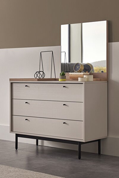 Enza Home Loreto Şifonyer - Kırık Beyaz