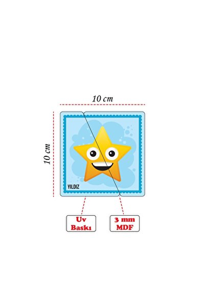 Leelii Tasarım Sevimli Şekiller Çocuklar İçin Eğitici Ve Öğretici 2 Parçalı 3mm Ahşap Eşleştirme Kartları