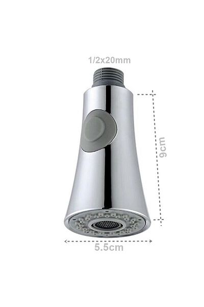 yapıtaşı Yt47 Industrial and Spiral Kitchen Sink Faucet Hand Shower-Battery Pipe End Head 2 Functions