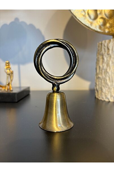 Mercan Tasarım Atölyesi Şık halka tepeli çan mum söndürücü, antik tarz dekoratif aksesuar