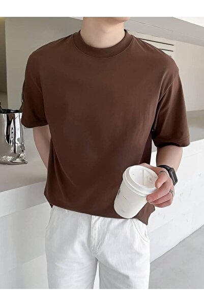 EYAX MODA T-shirt Crew Neck - Απλό σχέδιο