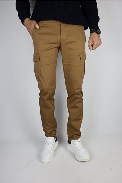 inpool Ανδρικό παντελόνι Gabardine Cargo - 21inp207