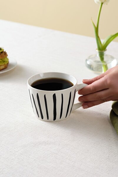 Karaca Linda Striped Mug 350 ml