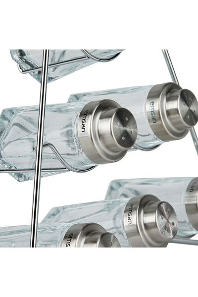 Emsan Spice Rack Pyramid 7 Pieces Triangle Spice Set 817Aseri