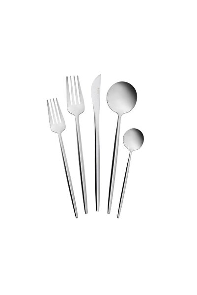 Karaca Jupiter Platinum 60 Piece Boxed Fork Spoon Knife Set for 12 Persons