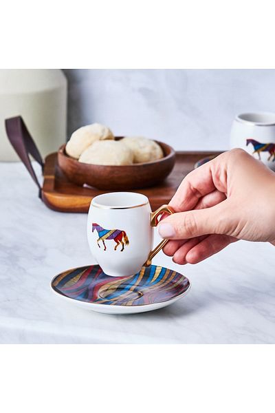 Karaca Cavallo New Coffee Cup Set for 2