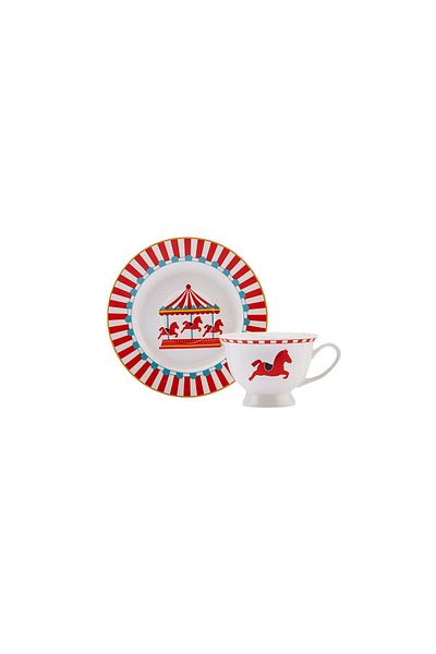 Karaca 90 ml Single Coffee Cup Set - Circus