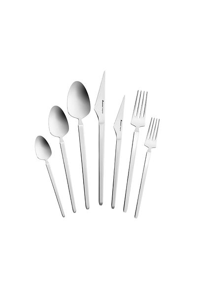 Karaca New Glacial 84 Pieces 12 Person Fork Spoon Knife Set V2