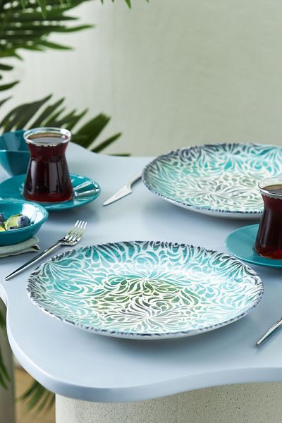 Karaca Forever Bone Patina 26 Pieces Breakfast Set for 6 People