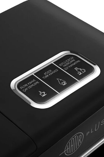 Karaca Hatır Plus Mod 5 σε 1 Essential Καφετιέρα Μαύρο Χρώμιο