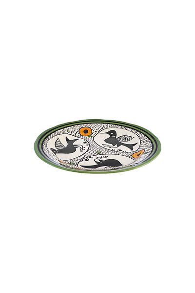 Karaca Paw Seljuk Series Bird Porcelain Pastry Plate 21 Cm