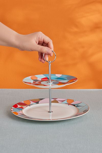 Karaca 35 cm Frolic Layered Cookie Holder