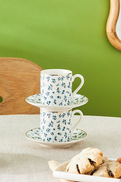 Karaca Suna Coffee Cup for 6 Persons 90 ml