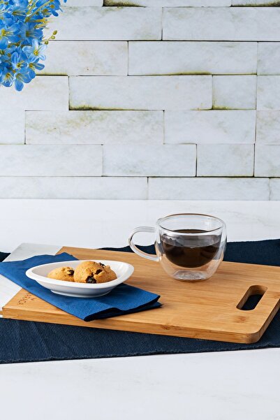 Karaca Pia Çift Cidarlı Bardak Kahve Fincanı Oval 250 ml