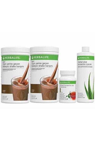 Herbalife Aylık Kilo Aşağı Seti (2 Adet Shake+aloevera+çay)