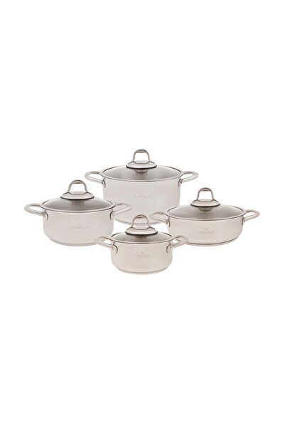 Karaca Granada 8 Parça Çelik Tencere Seti