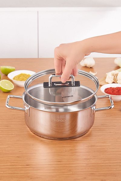 Karaca Grace Induction Base Steel Pot 20 Cm 2.9 Liter