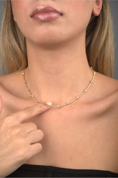 Altınaşkı Dorika Toplu Altın Kolye