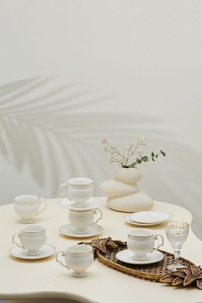 Karaca Malta Set of 6 Coffee Cups 100 ml