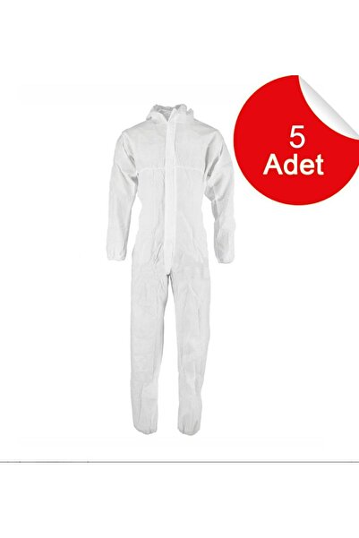 OLEY 5 ADET - XL BEDEN Tek Kullanımlık Koruyucu Lamineli Tulum