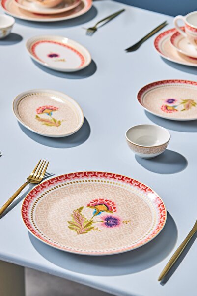 Karaca Forever Bone Spello 26 Parça 6 Kişilik Kahvaltı Takımı Pink