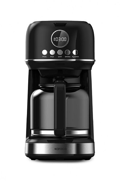 Karaca Multibrew Black Retro Filter Coffee Machine
