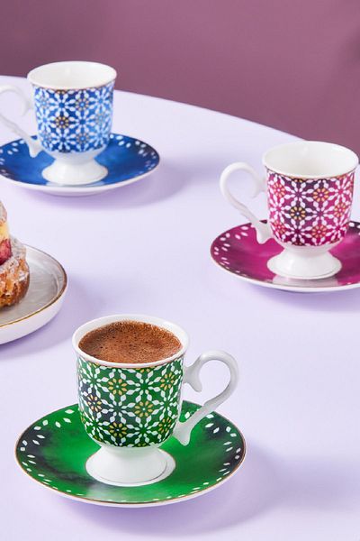 Karaca Ruby 6-person Coffee Cup - 90 ml