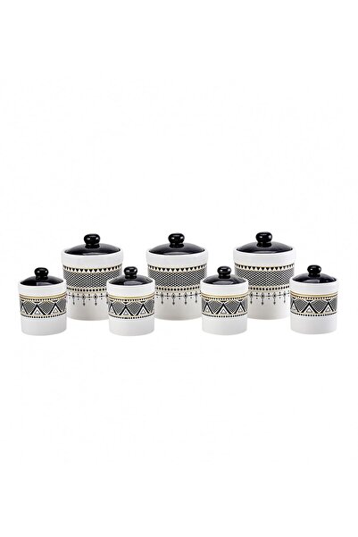 Karaca Globe 7-Piece Vaccum Spice Set with Lid