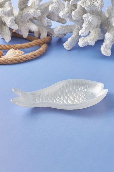 Karaca Aqua Marine Fish White Snack Bowl 16 cm