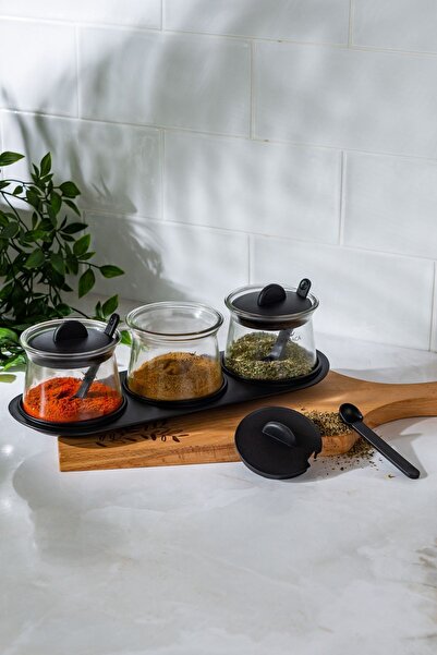 Karaca طقم سيرينا زجاجي 7 قطع - طقم توابل