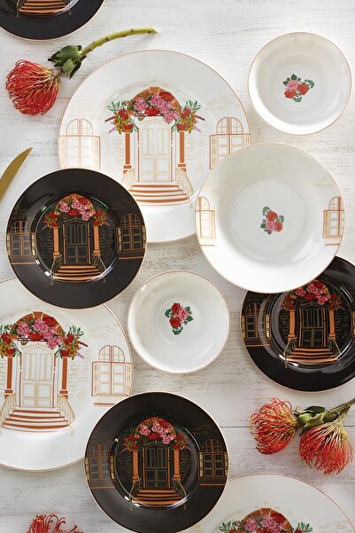 Karaca Bonn 24 Parça 6 Kişilik Porselen Yemek Takımı