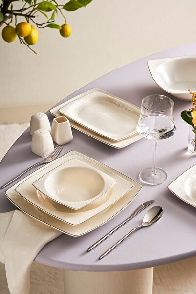 Karaca Glint 57 Parça 12 Kişilik New Bone Yemek Takımı