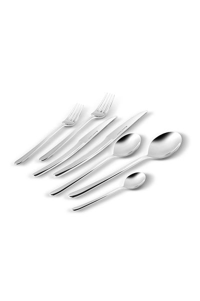 Karaca Tornado Elegance - 84 Pieces 12 Person Spoon Knife Set Boxed